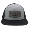 Richardson PTS30 Black/Grey Fitted Hat w/ Silver Full Logo Large