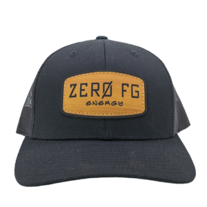 Richardson 112 Black Snap-Back Hat w/ Tan Full Logo