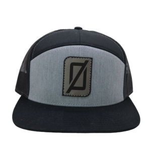 Richardson Black/Grey Zero FG Energy Drink Flat Bill Snapback w/ Ø Logo