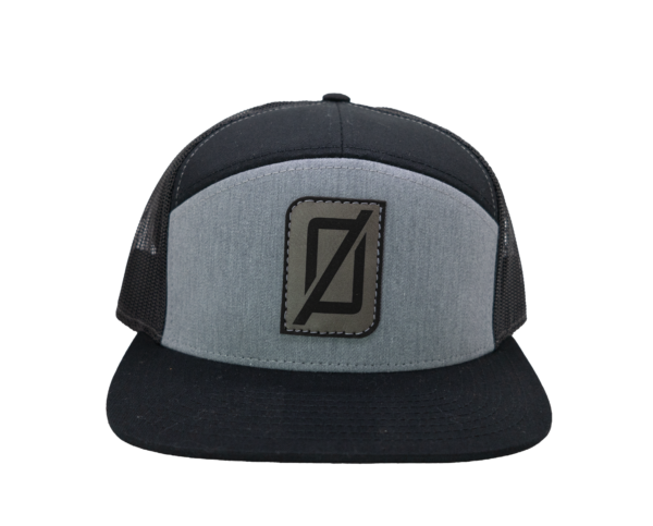 Richardson Black/Grey Zero FG Energy Drink Flat Bill Snapback w/ Ø Logo