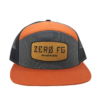 Richardson Orange Zero FG Flat Full Logo Bill Snapback