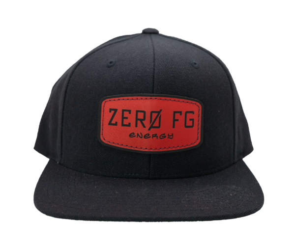 Zero FG Authentic YUP00NG Black Snapback Hat with Red Full Logo on Front