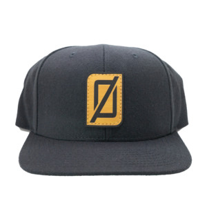 The Authentic YUPOONG Black Snapback w/ Tan Ø Logo