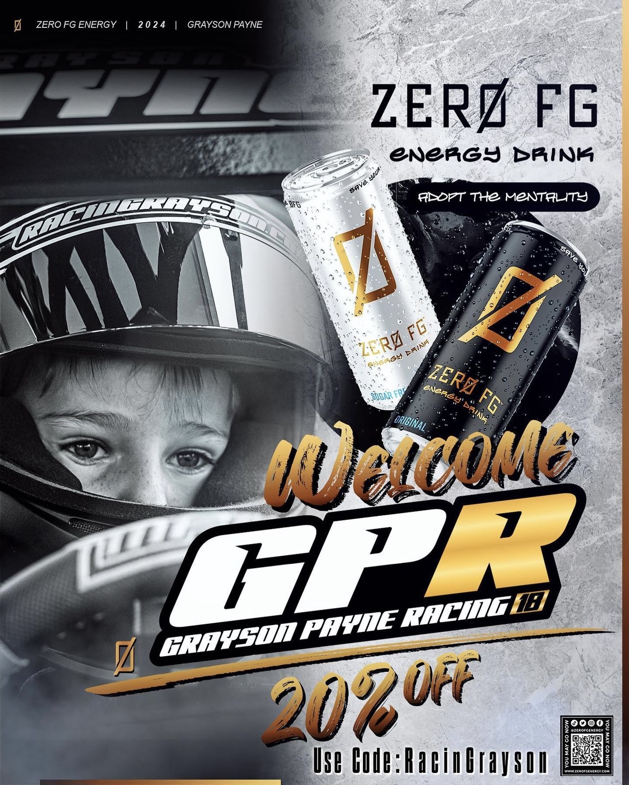 Youth Nascar Driver Grayson Payne