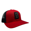 Zero FG Richardson 112 Red & Black Adjustable Trucker Hat Ø Logo