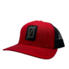 Zero FG Richardson 112 Red & Black Adjustable Trucker Hat Ø Logo