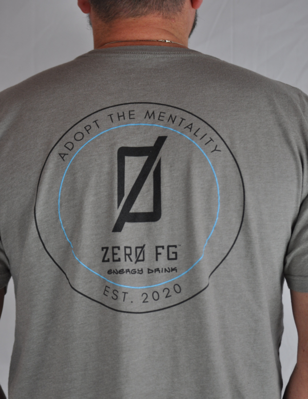Zero FG Energy Drink Established 2020 Grey T-Shirt